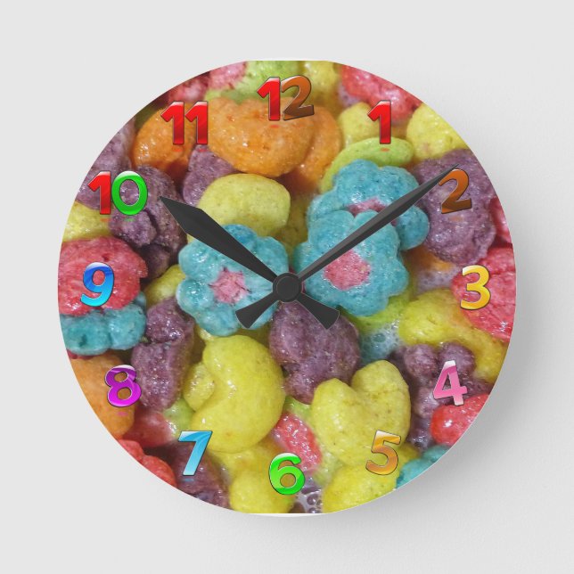Horloge Ronde Céréales de fruits (Recto)