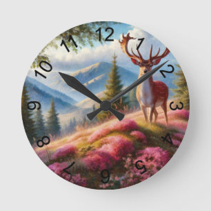 Horloge Ronde Cerf 1
