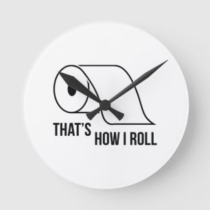 Horloge Ronde C'est comme ça que je roule