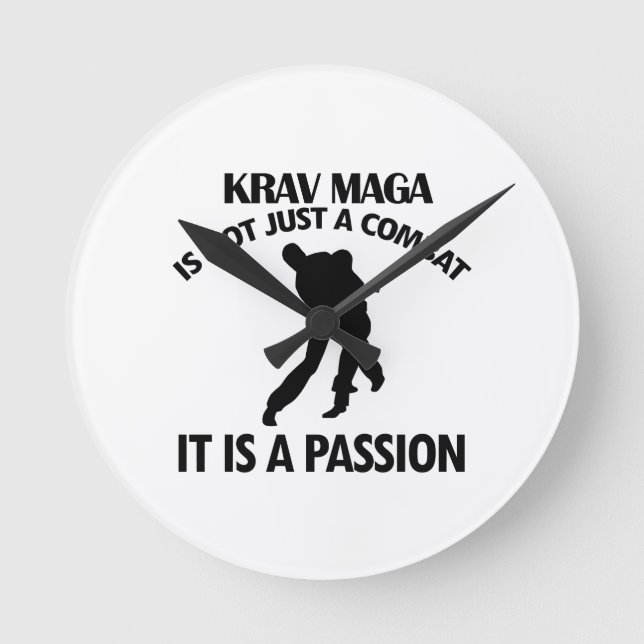 HORLOGE RONDE C'EST SUPER CRAV MAGA DESIGNS (Recto)