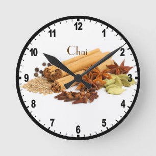 Horloge Ronde Chai Spice Wall Clock