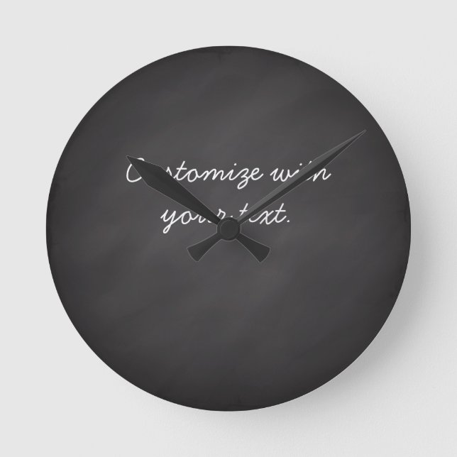 Horloge Ronde Chalkboard (Recto)