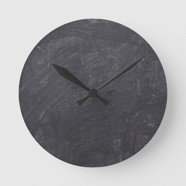 Horloge Ronde Chalkboard customizable (Recto)