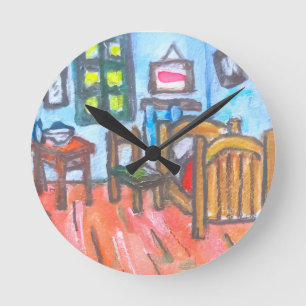 Horloge Ronde Chambre de Van Gogh mini