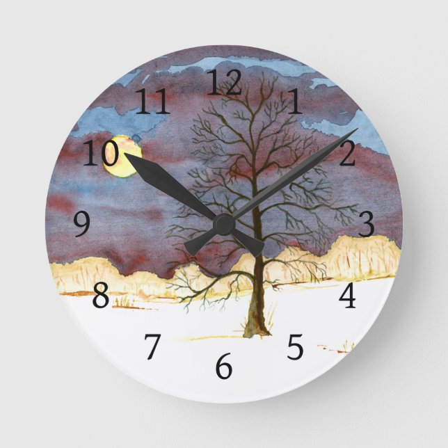 Horloge Ronde Champ d'hiver (Recto)