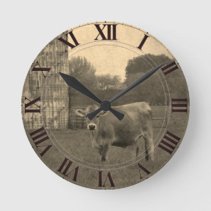Horloge Ronde Champ Jersey Cow Clocface