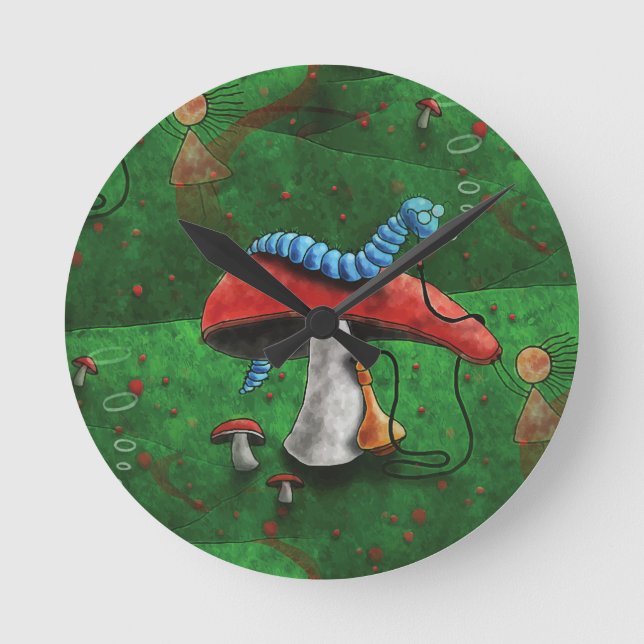 Horloge Ronde Champignons magiques (Recto)