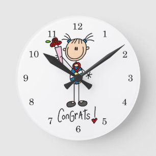 Horloge Ronde Champion de Gymnastique