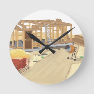 Horloge Ronde Chantier de construction