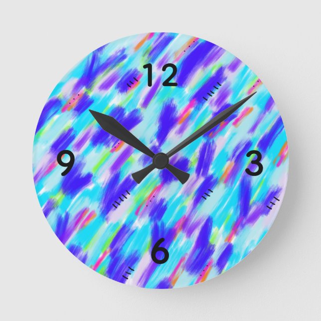 Horloge Ronde Chaos coloré (Recto)
