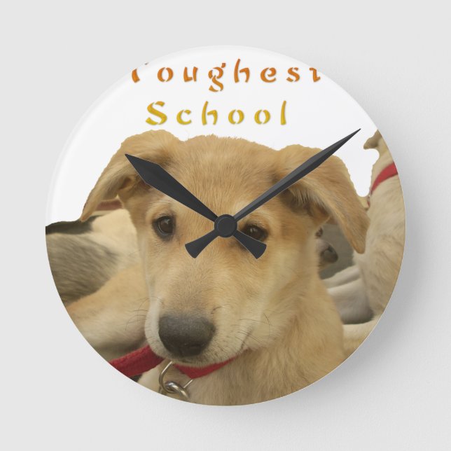 Horloge Ronde Chaque chien a iTS DAY Hakuna Matata Joyeux jours  (Recto)