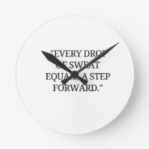 Chaque goutte de sueur est un pas en avant