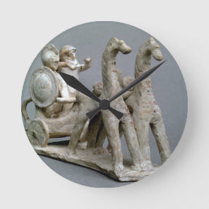 Horloge Ronde Char et chevaux, de la tombe de princesse Nefe