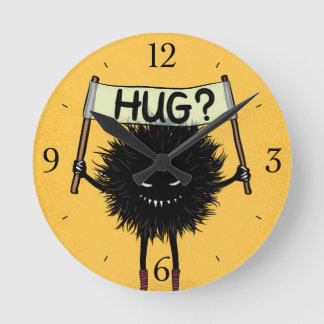 Horloge Ronde Character de Monstres Hug Cute
