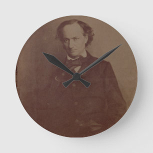 Horloge Ronde Charles Baudelaire (1820-1867), poète français, po