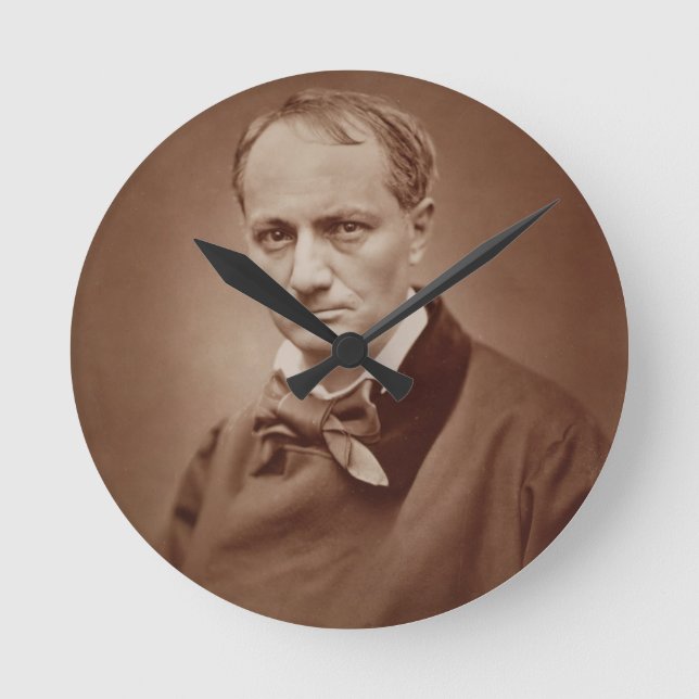 Horloge Ronde Charles Baudelaire (1821-67), poète français, (Recto)