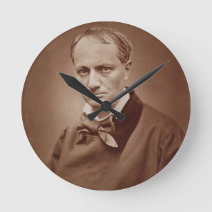 Horloge Ronde Charles Baudelaire (1821-67), poète français,