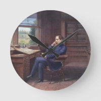Charles Dickens dans son étude