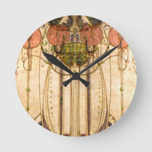 Horloge Ronde Charles Rennie Mackintosh Le Wassail