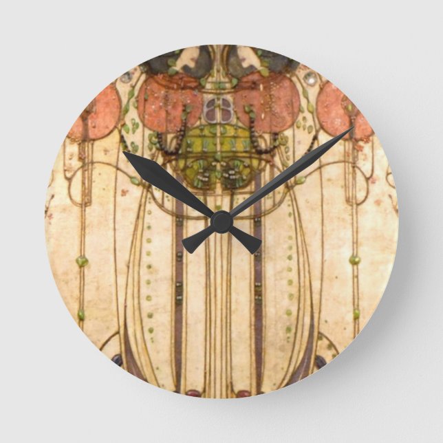 Horloge Ronde Charles Rennie Mackintosh Le Wassail (Recto)