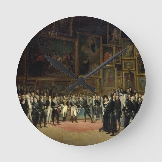 Horloge Ronde Charles X décernant des prix aux artistes (Recto)