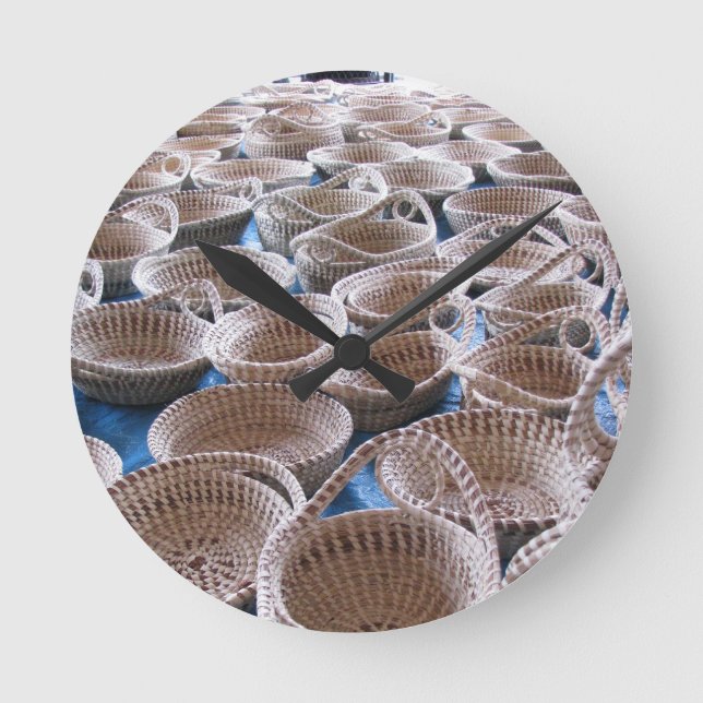 Horloge Ronde Charleston SC Sweetgrass Baskets (Recto)