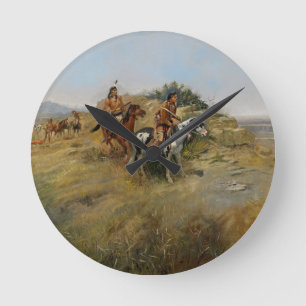 Horloge Ronde Chasse de Buffalo, 1891 (huile sur la toile)