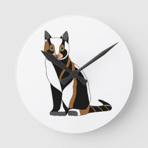 Horloge Ronde Chat Marmalade