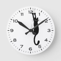 Chat Noir Drôle Accroché