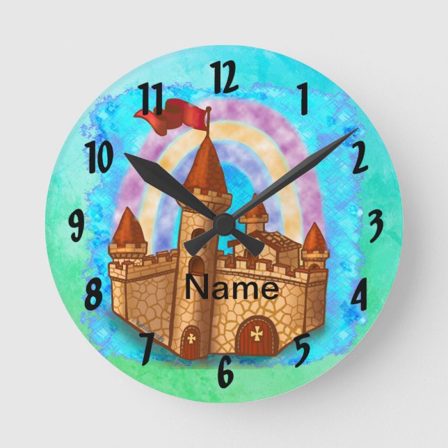 Horloge Ronde Château Arc-en-ciel  (Recto)