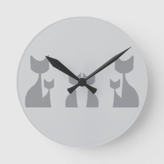 Horloge Ronde Chats