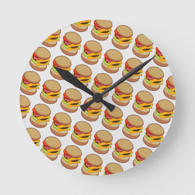 HORLOGE RONDE CHEESEBURGERS (Recto)