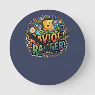 Horloge Ronde Chemise drôle de Ranger Ravioli