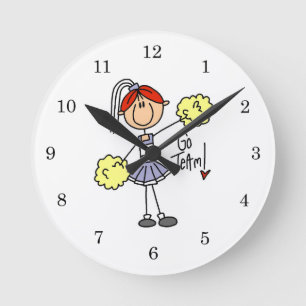 Horloge Ronde Chemises et Cadeaux de meneuse de jeu en forme de 
