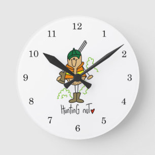Horloge Ronde Chemises et cadeaux pour amateurs de chasse aux no