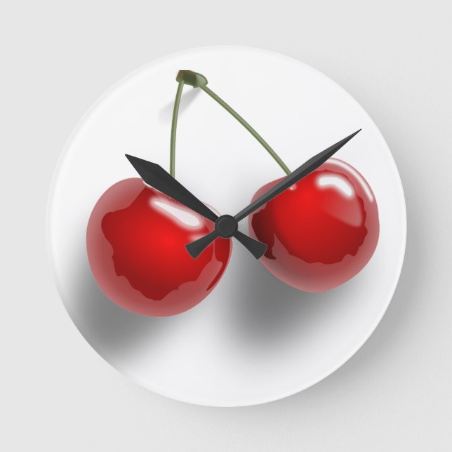 Horloge Ronde Cherries (Recto)