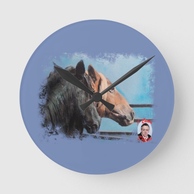 Horloge Ronde Chevaux/Cabalos/Horses (Recto)