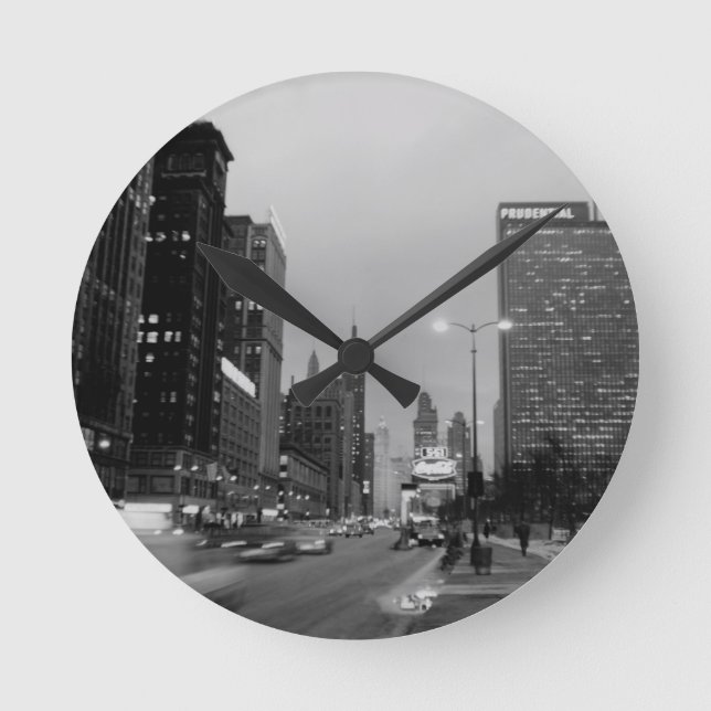 Horloge Ronde Chicago Michigan Avenue @ Nuit 6 mars 1967 (Recto)