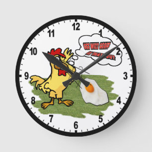 Horloge Ronde Chicken