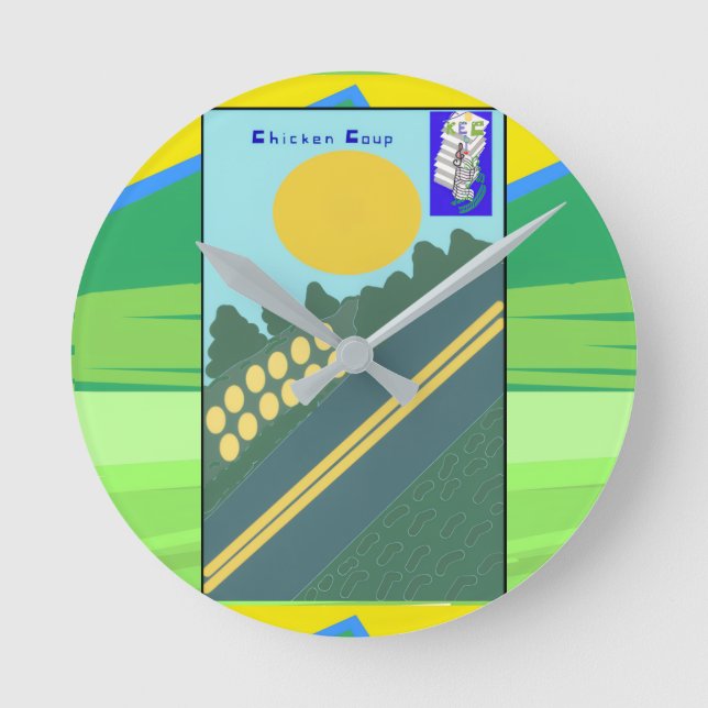 Horloge Ronde Chicken Coup  (Recto)