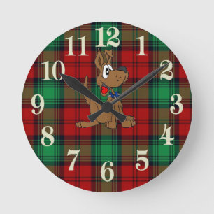 Horloge Ronde Chien chiot