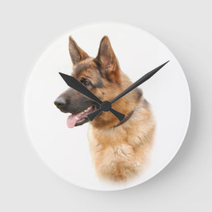 Horloge Ronde Chien de berger allemand