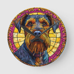 Horloge Ronde Chien de dessin animé mignon