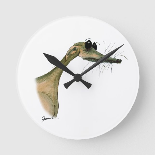 Horloge Ronde Chien de WHIPPET, fernandes élégants (Recto)