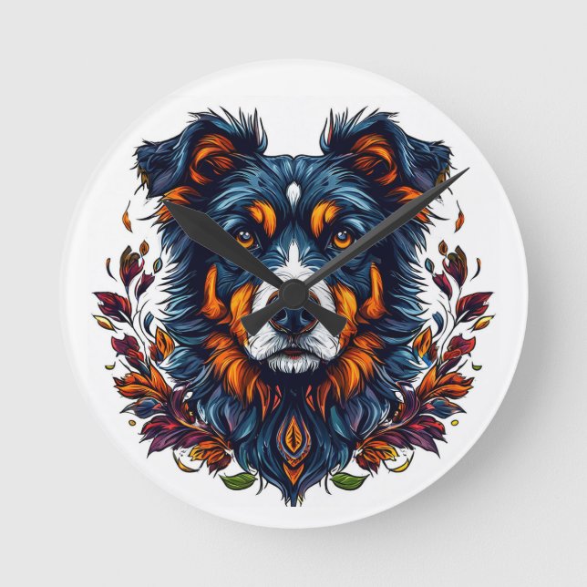 Horloge Ronde Chien Mignon (Recto)