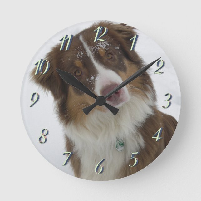 Horloge Ronde Chien mignon (Recto)