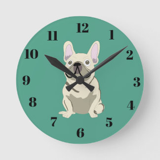Horloge Ronde Chien mignon