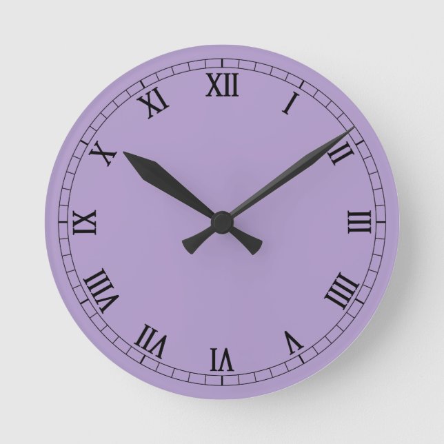 Horloge Ronde Chiffres romains classiques (Recto)