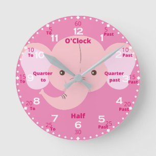 Horloge Ronde Children Time Learning