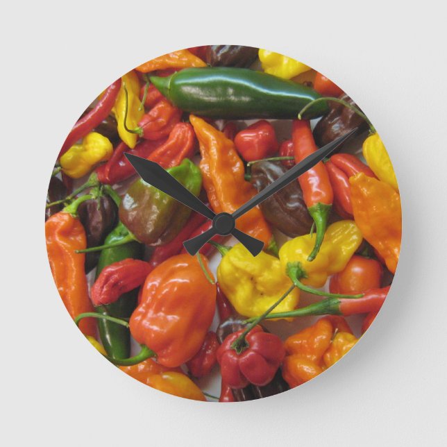 Horloge Ronde Chili Pile (Recto)